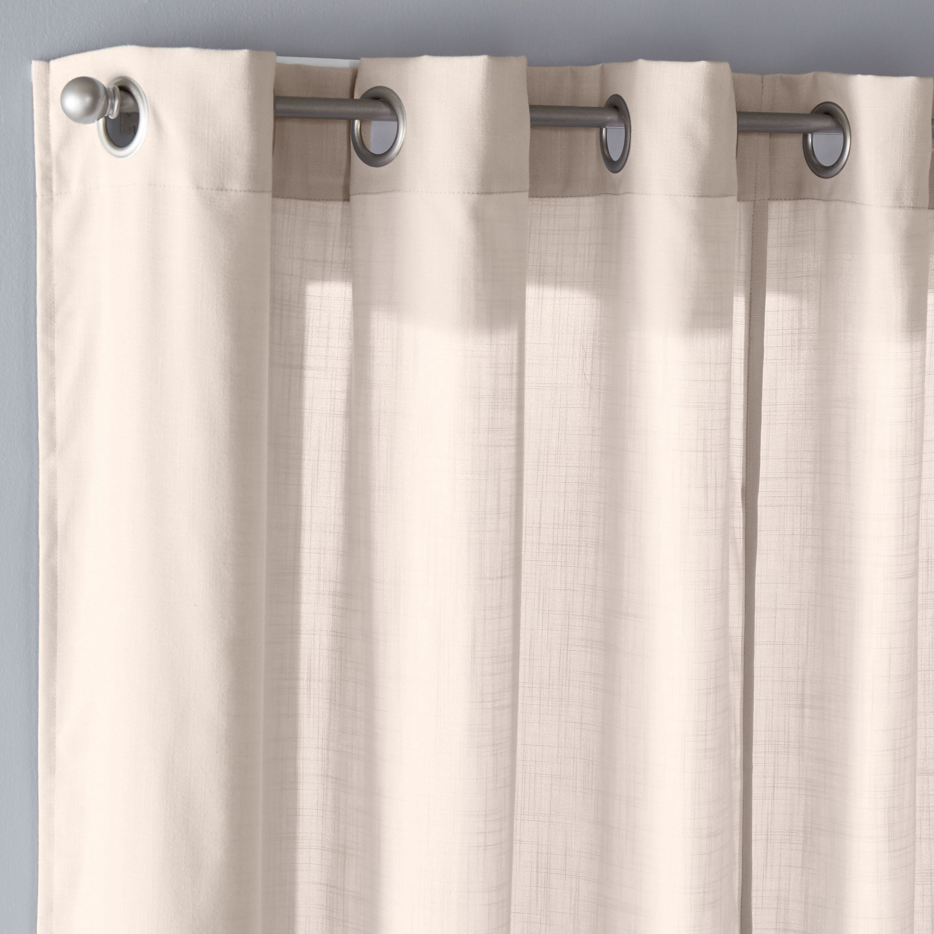 SKL Home Saturday Knight Ltd Raine Light Filtering Sophisticated SunSafe Window Curtain Panel - 40 x 95, Linen