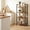 Rust, variant on 4 Tier Bookshelf, Free Standing Wooden Bookcase with Open Storage Shelves with Metal Frame, Sturdy Shelf Organization Display Rack for Living Room, Bedroom, Home Office, 39.4" Tall