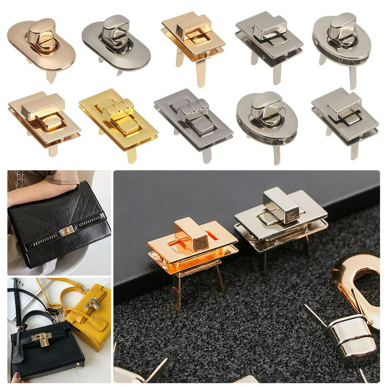 Metal Clasp Turn Lock Twist Lock for DIY Handbag Bag Purse Hardware Closure  Bag Twist Lock