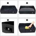 thumbnail image 2 of Caja de arena plegable para gatos, caja de arena portátil de viaje para gatos, impermeable, fácil de limpiar para uso en interiores y exteriores, camping, tamaño grande, 45*35 cm (negro), 2 of 4