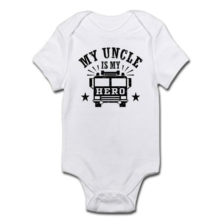 

CafePress - My Uncle Is My Hero Firefighter Infant Bodysuit - Baby Light Bodysuit