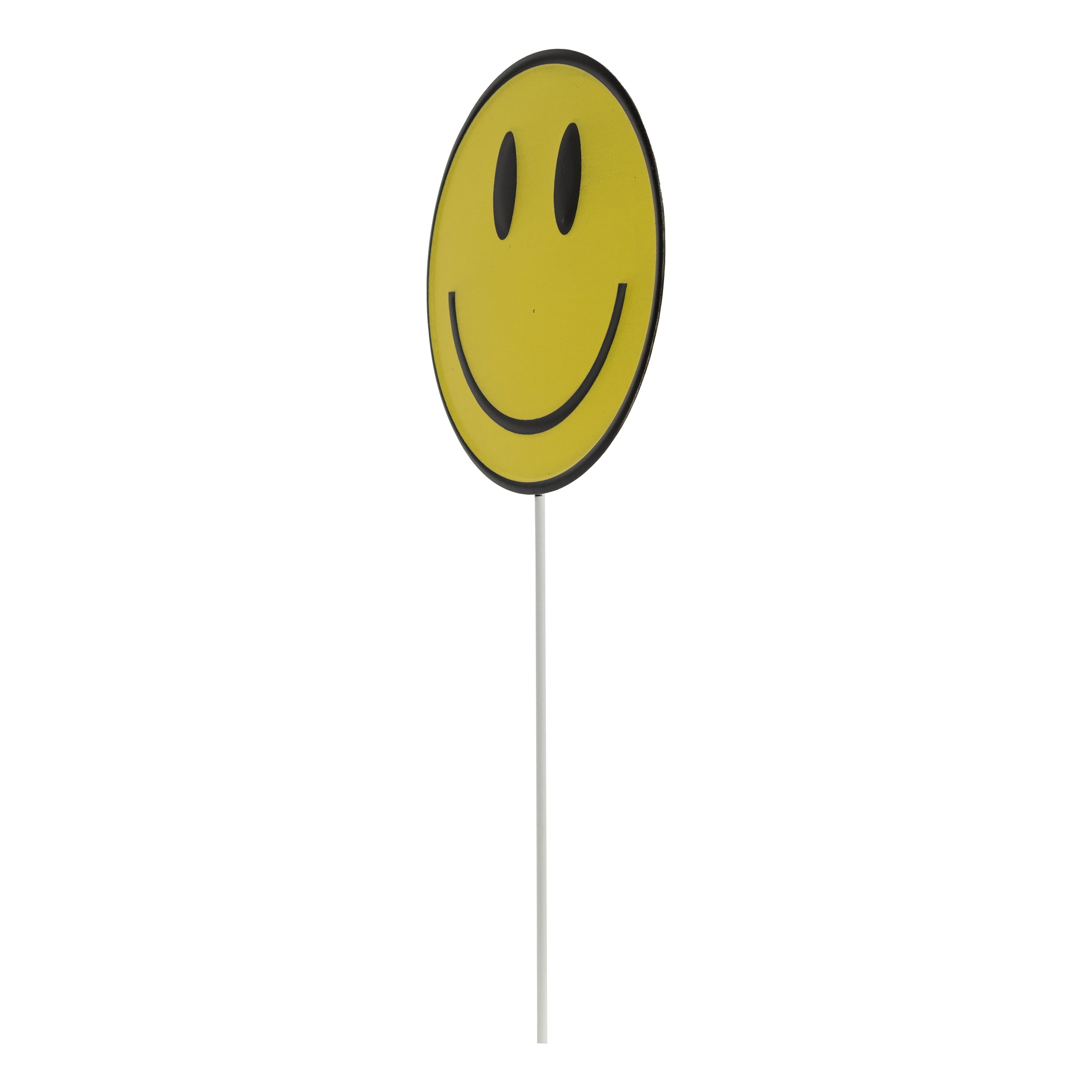 Mainstays Weather-Resistant Metal Smiley Face Garden Stake