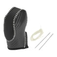 thumbnail image 1 of Cubierta de pomo de cambio de marchas Unique Bargains para Ford Focus, protector de mango de cambio antideslizante de cuero sintético, 1 pieza, fibra de carbono negra y beige, 1 of 6