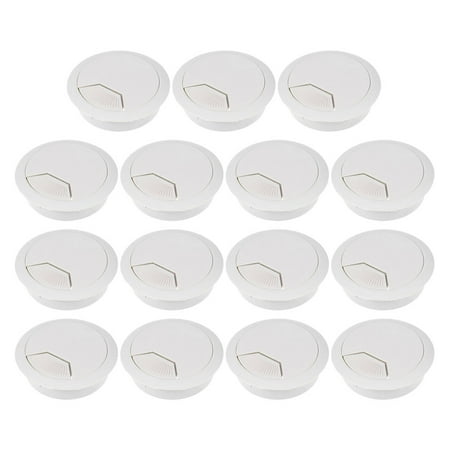 

Amosfun 15pcs Office Desktop Cable Hole Covers Desk Accessories Tube Hole Plugs