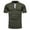 Army Green, variant on Summer Tops,Men's Standing Neck T-shirt Short Sleeve V-Neck Button Fashion Casual Sports T-shirt Top Blouses