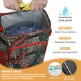 thumbnail image 2 of Tropical Leaf Insulated Cooler Backpack - 20L, Lightweight & Durable for Campers, Workers, Families, 2 of 6