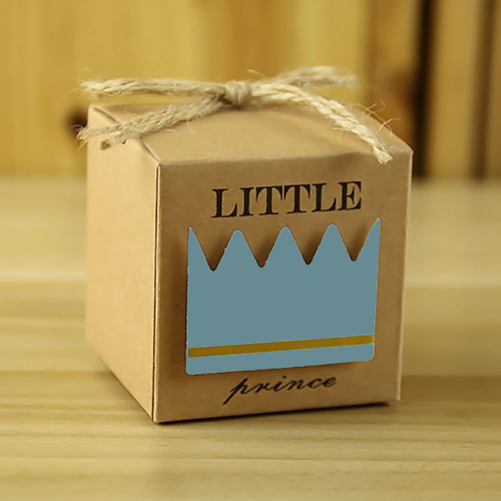 10x Prince Kraft Paper Candy Gift Box Wedding Party Baby Shower Favor Birthday 