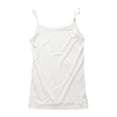 thumbnail image 2 of Kogui Tank Tops Girls Girls Tank Tops Kids Athletic Ribbed Knit Crewneck Crop Tops Basic Camisole Size 6-7 (White,6-7 Years), 2 of 4