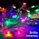thumbnail image 3 of Serie Luces Navideña Cadena 300 Led Multicolor 30 Mts 8 Modos Cable Transparente Decoración Hogar, luces de navidad  de interior y exterior, luces multicolor para decorar fiesta, arbol de navidad, 3 of 6