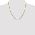 thumbnail image 4 of 10K Yellow Gold Rope Chain Styles Necklace 3 mm Diamond-Cut 20 inch, 4 of 4
