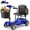 Blue-20Miles, variant on FLYCITY Lightweight Mobility Scooter for Seniors, Foldable Portable Motorized Scooters with Removable Lithium Battery for 20 Miles Travel, 330lb Capacity, Red