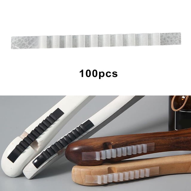 Tiras de silicona empuñadura de correa para el hombro, empuñaduras antideslizantes ropa, empuñaduras adhesivas Claro 10x90mm BLESIY Tiras para colgar
