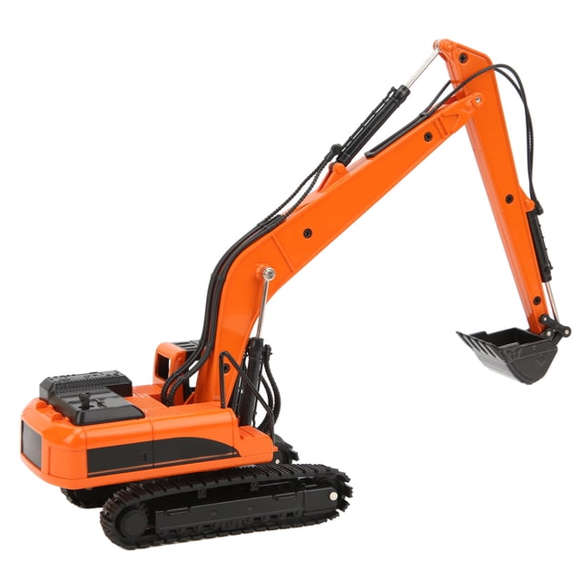 Static Engineering Excavator Model, Environmentally Friendly Encourage Children's Interest 1:50 Excavator Model Toy Alloy For Kids Birthday Gifts