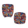 thumbnail image 6 of ZUXONGSY Mushroom Office Chair Cover Set of 2 Piece Computer Chair Seat Cushion Cover with Elastic Edge Exquisite Chair Protector Easy to Install and Clean Home Accessories, 6 of 7