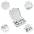 thumbnail image 4 of Unique Bargains Travel Jewelry Box Small Portable PU Leather Jewelry Organizer Case Light Blue, 4 of 7