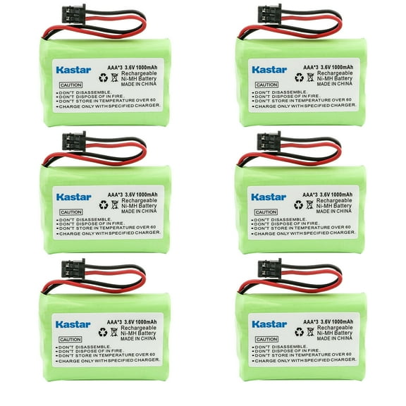 Kastar 6-Pack Battery Replacement for Uniden TRU-226 TRU226 TRU9260 TRU9260-2 TRU92603 TRU92604 TRU-9260 TRU-9260-2 TRU-9260-3 TRU-9260-4 TRU9280 TRU92802 TRU92803 TRU92804 TRU-9280 TRU-9280-2