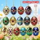 thumbnail image 3 of Decoraciones de Pascua para el Hogar 18Pcs Lindo Conejo de Pascua Huevo de Pascua Colgando Ornamento 2D Plato Ornamento Llavero Colgante Pequeño para Coche Retrovisor Espejo O Mochila, 3 of 6
