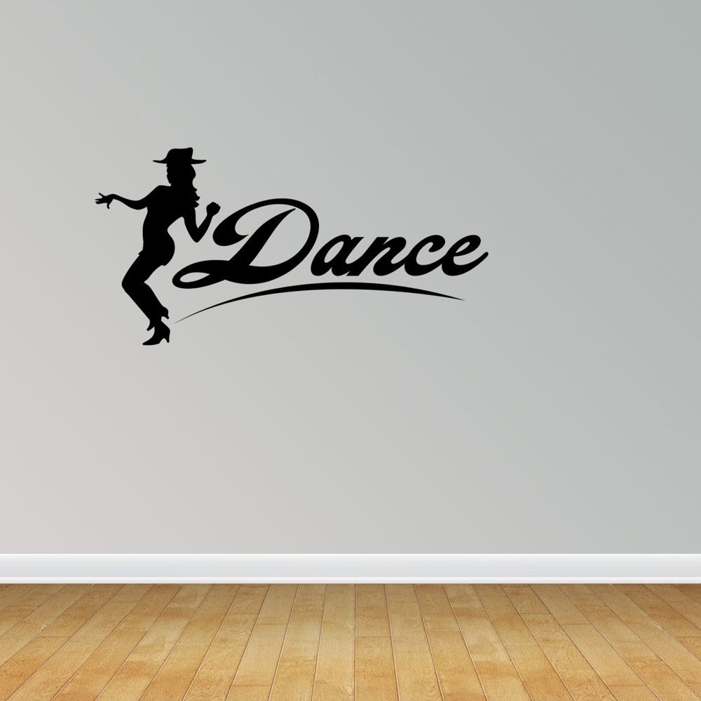 Girl Dancer Silhouette Vinyl Wall Decals Ballet Decal Dance Quote PC77