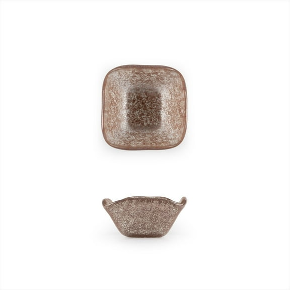 Glass Dinnerware 2.25" x 2.25" x h:1.5" 2 oz. Square Pink Purple Glass Ramekin (Set of 6)