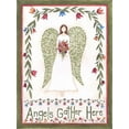 thumbnail image 2 of Shamp, Cindy 19x24 Gold Ornate Wood Framed with Double Matting Museum Art Print Titled - Angels Gather, 2 of 4