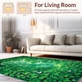 thumbnail image 2 of ODIKA 6' x 9' Machine Washable Non-Slip Area Rug, Botanical leaf High Traffic Rug, Green, 198722, 2 of 7