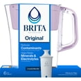 thumbnail image 3 of Brita 6 Cup Small Plastic Water Filter Pitcher, Misty Lilac, BPA Free with 1 Brita Standard Filter, 3 of 11