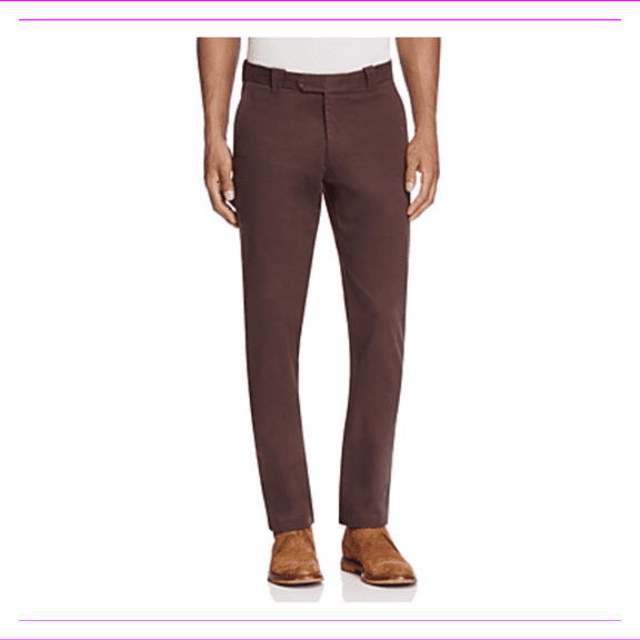 The Men's Store at Bloomingdale's Straight Fit Soft Brushed Pants 34W-30L/Brown