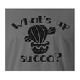 thumbnail image 3 of 9 Crowns Tees What's Up Succa Funny Cactus T-Shirt (Unisex Metal, X-Large), 3 of 3