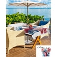 thumbnail image 5 of Hokiten Outdoor Tablecloths with Umbrella Hole & Zipper, Red Blue 4th of July 54x80 Inch Tablecloth Rectangle, Botanical Independence Day Welcome Waterproof Table Cloth, Patio/Pool Table Covers, 5 of 7