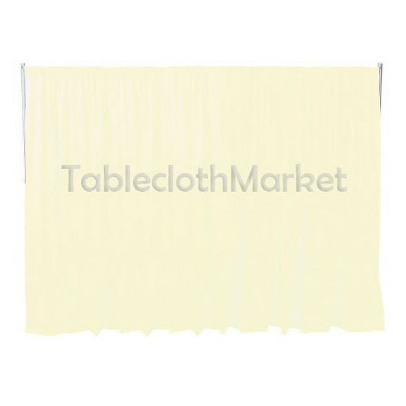 8 x 5 ft Backdrop Background FOR PIPE AND DRAPE DISPLAYS Polyester 24 COLORS", (Color: Ivory)
