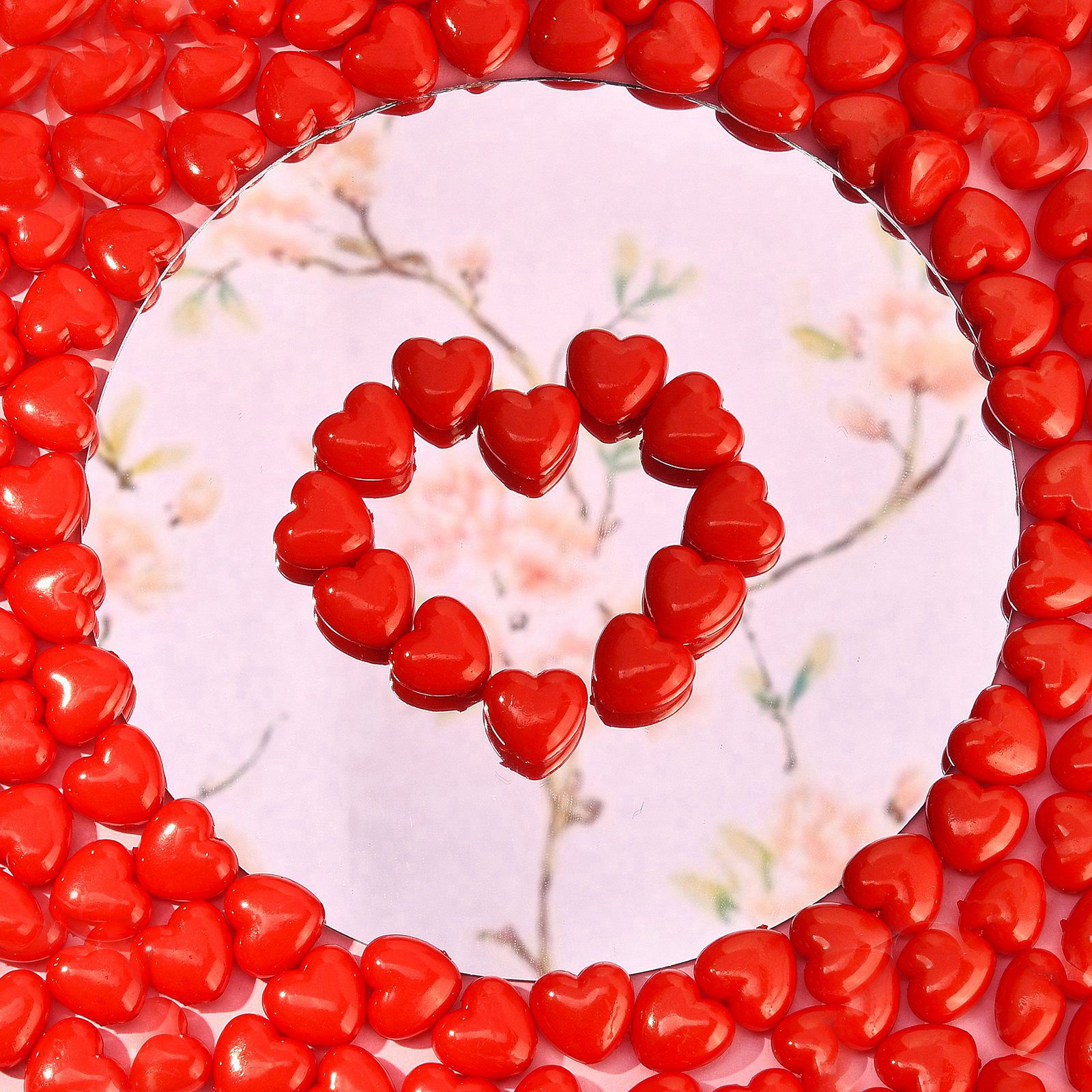 DanLingJewelry 1100-Piece 10mm Acrylic Pumpkin Beads - Transparent, For Jewelry Making & Crafts