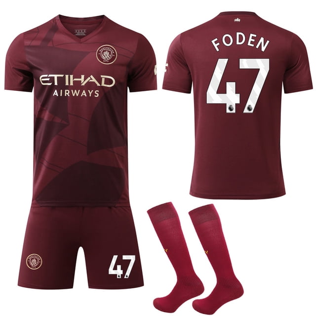 Man City 2024-25 Home Kit Jersey for Kids & Adults - No.47 Foden