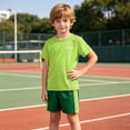 thumbnail image 6 of CAZOFW Toddler Boys Athletic Sets,Mesh,Breathable,Quick-Drying Tee Top and Basketball Shorts Set,2 Piece,Size 4-5t, 6 of 9