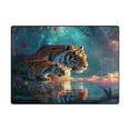 thumbnail image 2 of Area Rug Indoor 80"x58"in Non-Slip Wear Resistant Floor Mats Soft Large Carpets for Living Room Bedroom Home Decor Two Tigers, 2 of 7
