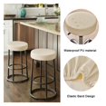 thumbnail image 3 of Stool Covers Round Set of 2, Waterproof PU Bar Stool Seat Covers 12-15 Inch with Elastic Bands,Bar Stool Chair Covers Washable Stool Cushion Slipcover, 3 of 8