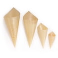 thumbnail image 5 of BambooMN - 3.1" Tall x 1.5" Dia Disposable Wood Cones - 100 Pieces, 5 of 7