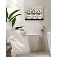 thumbnail image 6 of Farmhouse Flower Bathroom Decor Wall Art Rustic Butterfly Floral Pictures Wall Decor Relax Soak Unwind Bathroom Sign Canvas Painting Prints Artwork Home Decorations Framed for Bathroom Bedroom 16"x12", 6 of 6