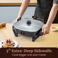 thumbnail image 3 of Sartén eléctrica Elite Gourmet Ceralast sin PFAS 30 cm negra, 3 of 7
