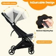 thumbnail image 5 of Faitaliicy Toddler Lightweight Stroller Convenience Stroller Compact One-Hand Fold Travel Stroller With Fold MultiPosition Recline Canopy And Storage Basket For Airplane Friendly Reclining Seat, 5 of 9