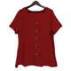 thumbnail image 4 of Xuyuer Women's Solid Color Loose Casual Button Round Neck Short Sleeved Top, 4 of 5