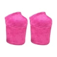 thumbnail image 3 of 2 fundas de gamuza para zapatos de stripper de pole dance, antiarañazos y antideslizantes. Rosa roja XL, 3 of 5