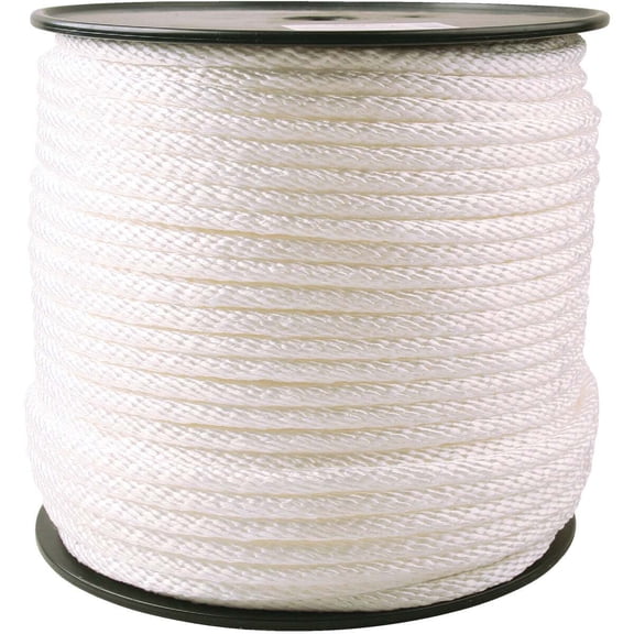 Do it Best 3/8 In. x 450 Ft. White Braided Nylon Rope 736608