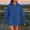 Blue, variant on SuTry Women's Casual Blouses Solid Color Lapel Collar Long Sleeved Loose Front Pocket Hoodless Tops for Casual Outings Days(Beige#7,2XL)