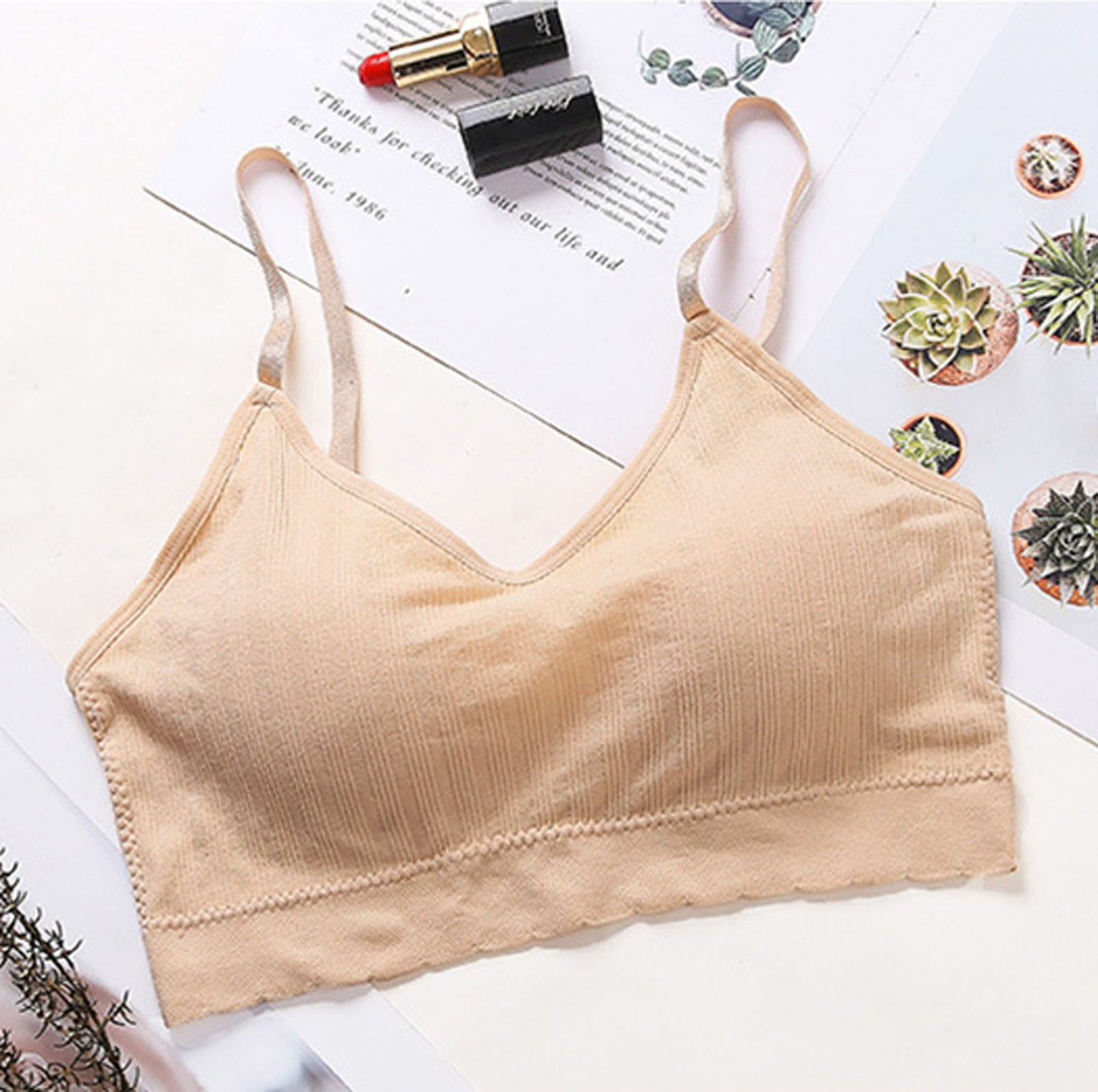 Womens Compression Minimizer Comfy Wirefree Bra Underarm Bras for Women