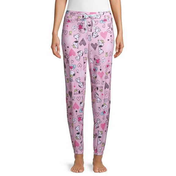 Disney Snoopy Women's and Women's Plus Sleep Jogger Pant