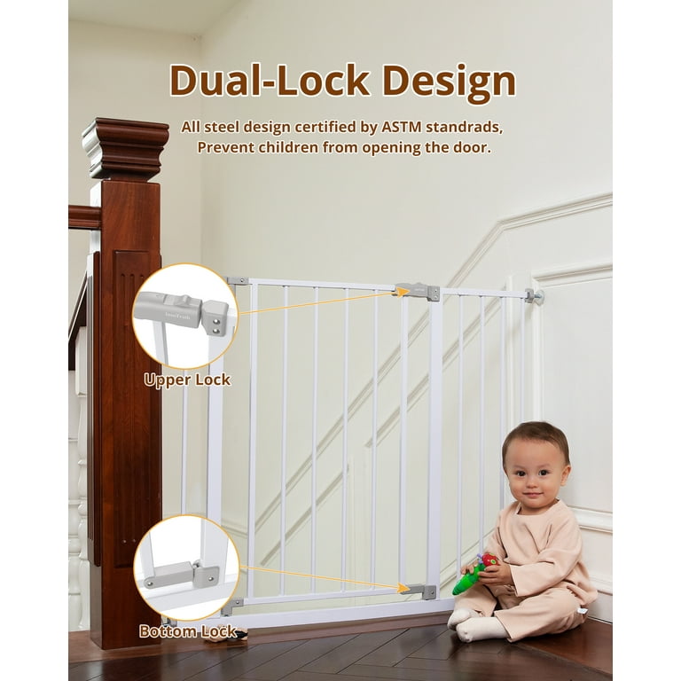 Child safety outlet door for stairs