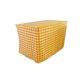 thumbnail image 1 of Mantel de lino ajustado a cuadros LA Linen 96 por 48 por 30 pulgadas amarillo oscuro blanco, 1 of 1