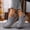 Gray, variant on Closed Toe Sandals for Women Orthopedic Slip-On Mules with Arch Support Cut-Out Vamp Low Wedge Heel Clog Sandals Comfortable Walking Work Platform Sandal with Adjustable Hook and Loop(Brown, 9)