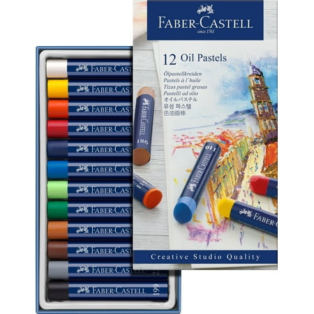 UPC: 0092633314913 | Faber-Castell Oil Pastel Crayons – 12 Vibrant Colors – Beginner Oil Pastel Set