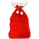 thumbnail image 1 of 1 x Bolsa navideña grande de terciopelo rojo (70 x 110 cm) Fiesta de Navidad roja y blanca, 1 of 4